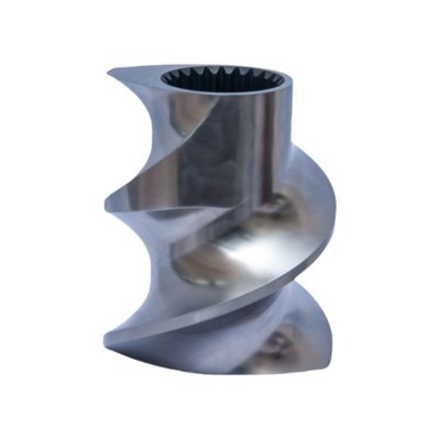 Beli W6Mo5Cr4V2 Baja Heliks Tunggal Elemen Sekrup Extruder Pengeras Vakuum Untuk Lapisan Bubuk online manufacture