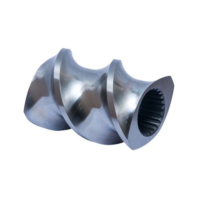 Beli Permukaan Cermin Ekstruder Sekrup Kembar Elemen Sekrup Conveyor Double Flighted Hardenability Tinggi online manufacture