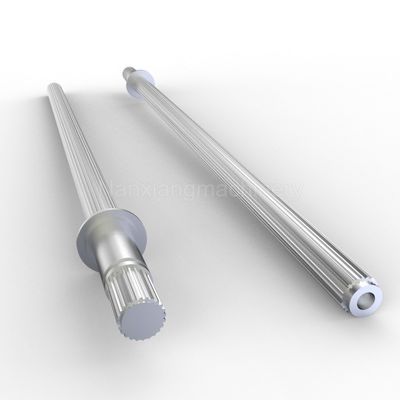 Beli Tulang belakang torsi tinggi tahan lama Twin Screw Extruder Shaft Involute Spline Compounding online manufacture