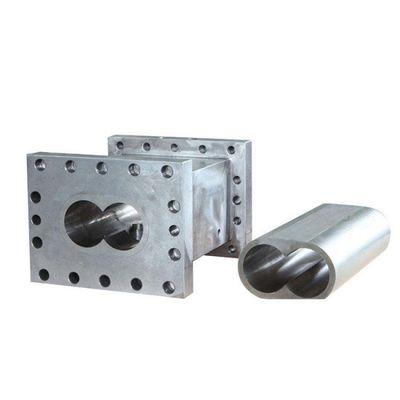 Beli Pakaian tahan dipoles dua sekrup barel extruder sekrup Housing sandblasted permukaan nitrided online manufacture