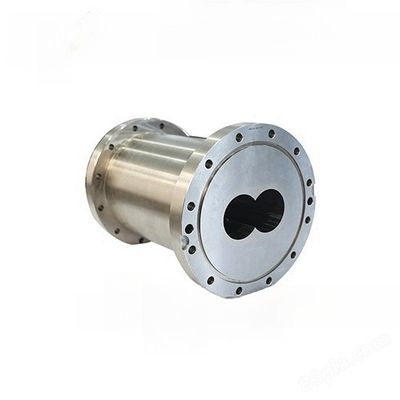 Beli Kekerasan 58 DIN Screw Barrel Extruder Rintangan Korosi Pertengahan Extruder Barrel tertutup online manufacture