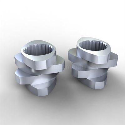 0.02Mm Toleransi Kneading Blcok 316L W6Mo5Cr4V2 Bagian Sekrup Extruder
