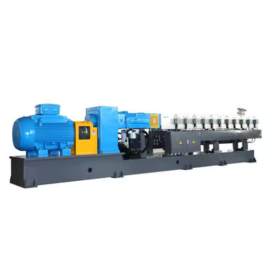 Counter Rotating Twin Screw Extruder untuk Pellet Granules Pelletizing Bahan Sensitif Panas